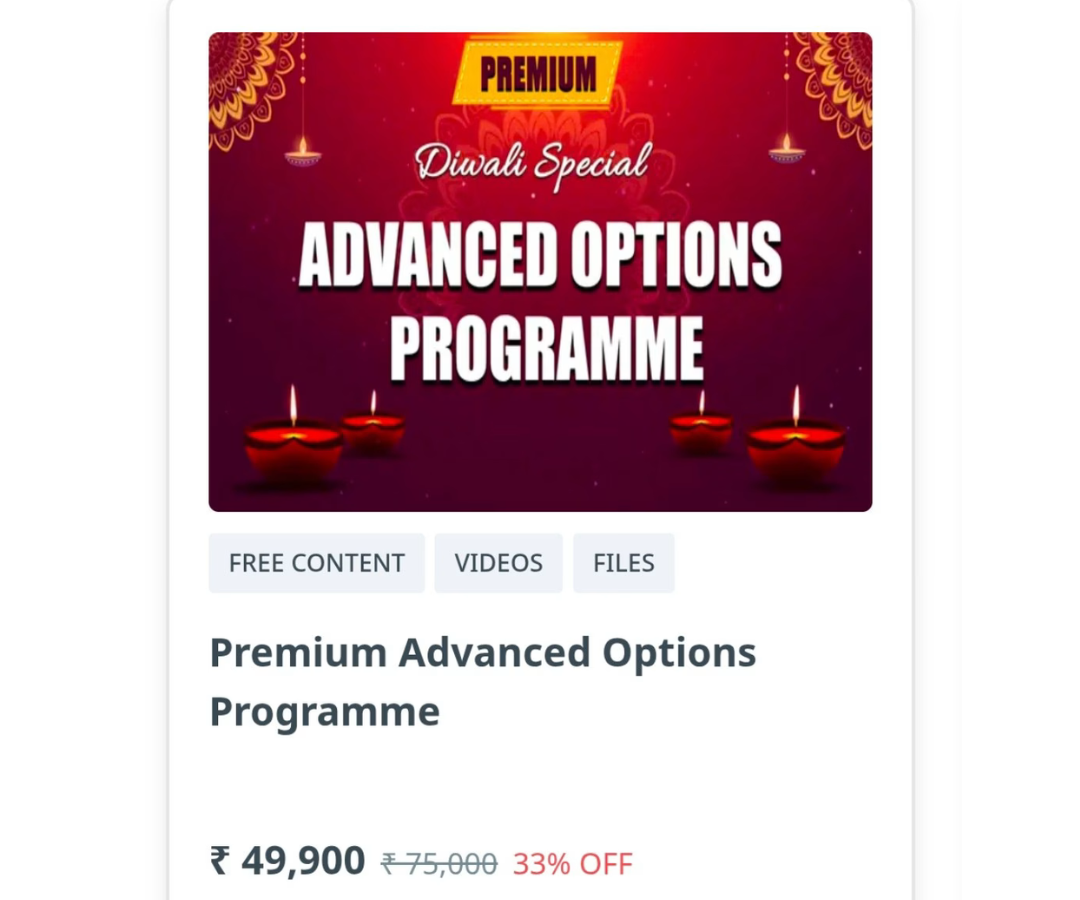 IBBM Course – Premium Advanced Options Programme